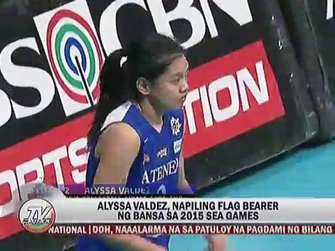 Alyssa Valdez, napiling Flag Bearer ng bansa sa 2015 Sea Games