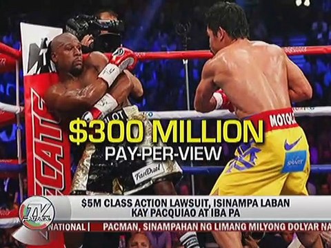 $5M Class action lawsuit, isinampa laban kay Pacquiao at iba pa