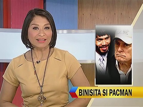 Oscar winner Robert Duvall, binisita si Manny Pacquiao sa training