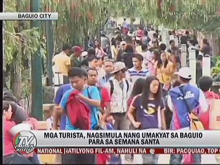 Mga Turista, nagsimula nang umakyat sa Baguio para sa Semana Santa