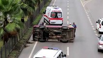 Devrilen panelvandan yara almadan kurtuldu - TRABZON