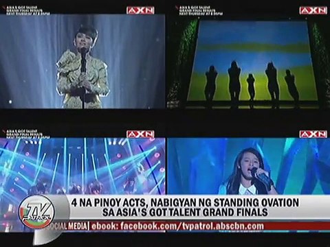 4 na Pinoy acts, nagbigyan ng standing ovation sa Asia's Got Talent
