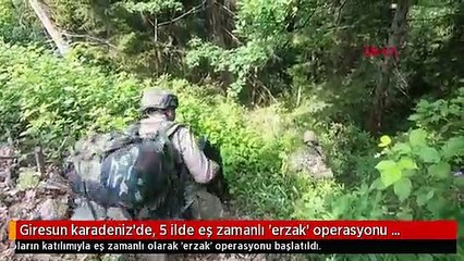 Giresun karadeniz'de, 5 ilde eş zamanlı 'erzak' operasyonu başlatıldı-arşiv
