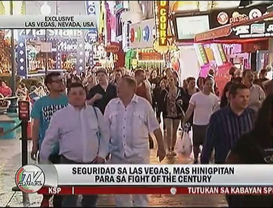 Seguridad sa Las Vegas, mas hinigpitan para sa 'Fight of the Century'