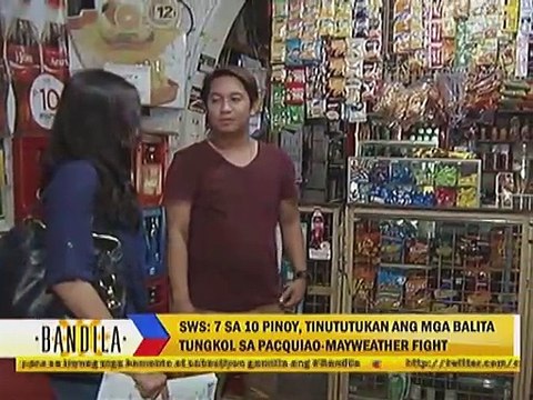 SWS: 7 sa 10 Pinoy, tinututukang ang mga balita tungkol sa Pacquiao-Mayweather fight