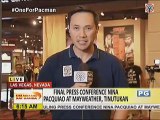 Final press conference nina Pacquiao at Mayweather, tinutukan