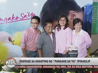 Footage sa shooting ng ""Pangako Sa'Yo"" ipinasilip