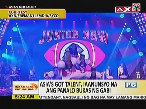 Asia's Got Talent, iaanunsyo na ang panalo bukas ng gabi