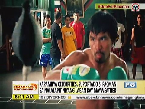 Kapamilya celebrities, suportado si Pacman sa nalalapit niyang laban kay Mayweather