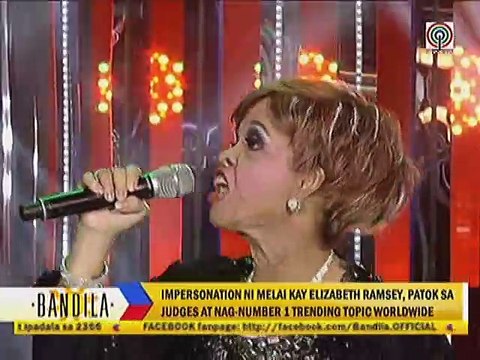 Impersonation ni Melai kay Elizabeth Ramsey, patok sa judges at nag-number 1 trending topic worldwide