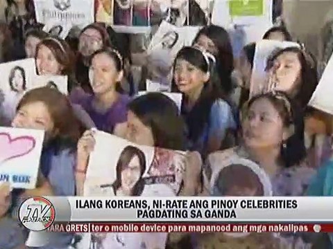 Ilang Koreans, ni-rate ang Pinoy celebrities pagdating sa ganda