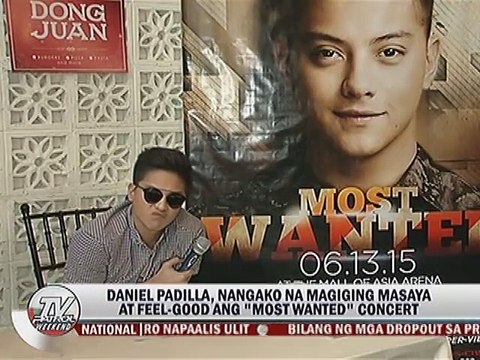 Daniel Padilla, nangako na magiging masaya at feel-good ang Most Wanted Concert