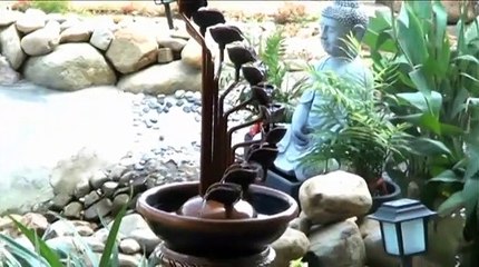 Mẫu thiết kế non bộ phong thủy thác nước chảy