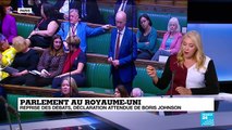 Parlement au Royaume-Uni : reprise des débats, déclaration attendue de Boris Johnson