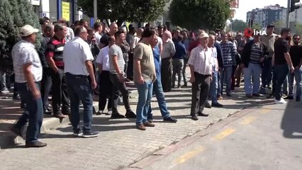 Yüzlerce köylüden Çanakkale Belediyesi önünde 'maden' eylemi