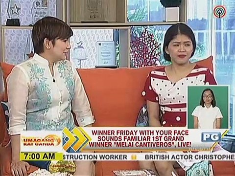 Winner Friday with Your Face Sounds Familiar 1st Grand Winner Melai Cantiveros , Live!