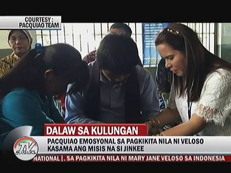 Pacquiao, emosyonal sa pagkikita nila ni Veloso kasama ang misis na sa Jinkee