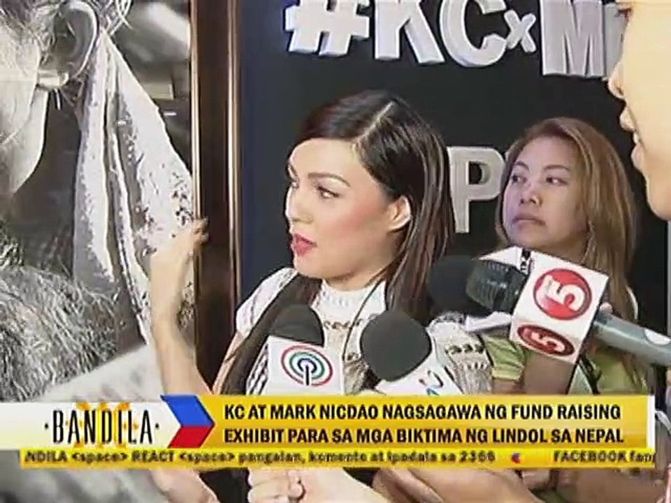KC at Mark Nicdao, nagsagawa ng fund raising exhibit para sa mga biktima ng lindol sa Nepal