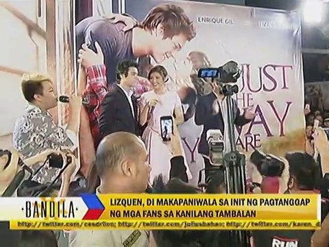 LizQuen, di makapaniwala sa init ng pagtanggap ng mga fans sa kanilang tambalan