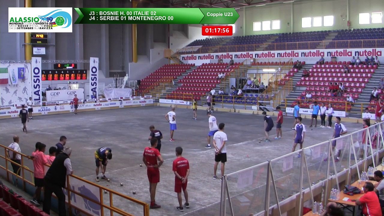 Secondes parties de poules, Double U23, Mondial Jeunes U18 et U23, Alassio 2019