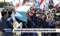 Mahasiswa Surabaya Demo Tolak RUU KUHP & UU KPK