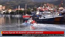 Kuzey Ege'de 49 düzensiz göçmen yakalandı