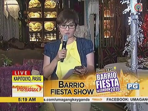 Kapamilya Stars, pinasaya ang Filipino community sa London sa Barrio Fiesta show