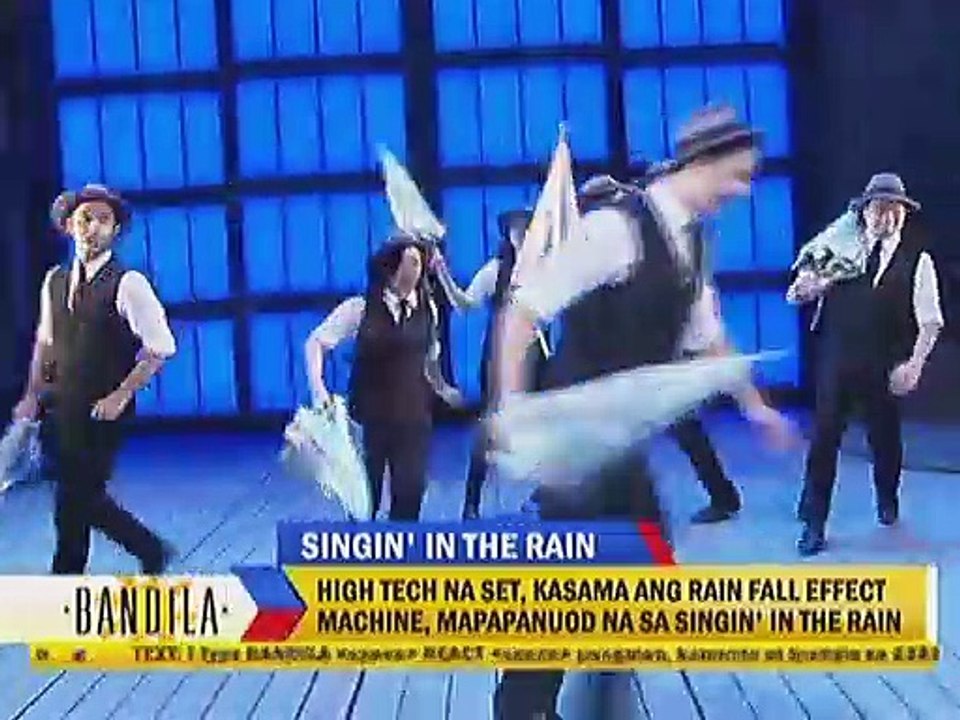 High tech na set, kasama ang rain fall effect machine, mapapanuod na sa Singin' in the Rain