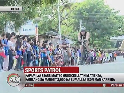 Matteo Guidicelli, sinalubong sa finish line ng GF na si Sarah Geronimo