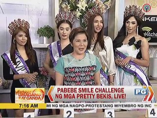 Pabebe Smile Challenge ng mga pretty Bekis, live!