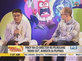 Pinoy Co-Director ng pelikulang 'Inside Out', bumisita sa Pilipinas