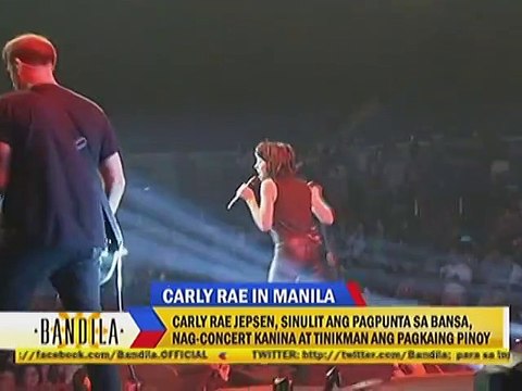 Carly Rae Jepson, nag-concert kanina at tinikman ang pagkaing Pinoy