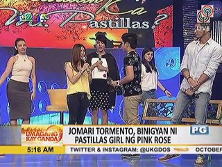 Geomarie Tormento, binigyan ni Ms. Pastillas ng pink rose