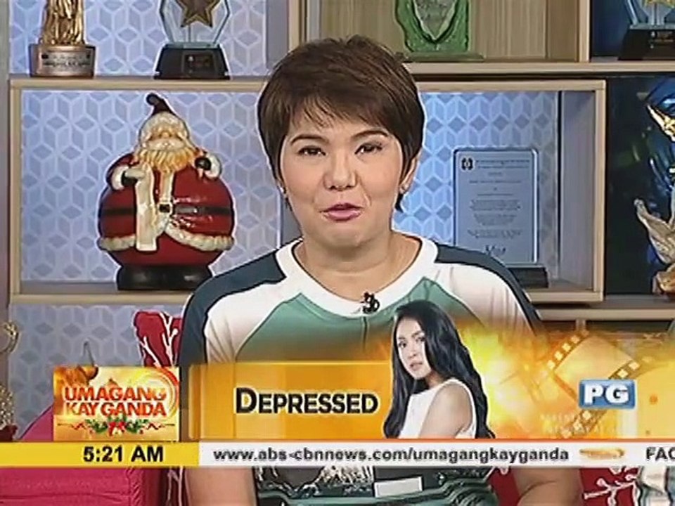 Nadine Lustre, aminadong na-depress