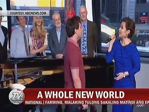 Lea Salonga at Brad Kane, muling inawit ang A Whole New World mula sa Disney movie na Aladdin