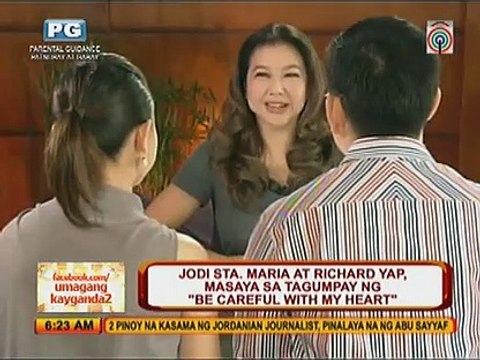Jodi and Richard, masaya sa tagumpay ng BE CAREFUL WITH MY HEART!