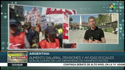 Argentina: 20 provincias movilizadas exigen soluciones a la crisis