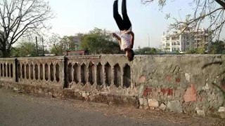 Sachin choudhary back flip from the wall // Back Flip // Practice time