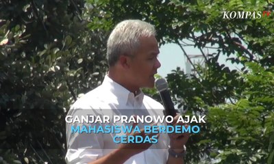 Ganjar Pranowo Ajak Mahasiswa Berdemo Cerdas, Perbaiki Taman