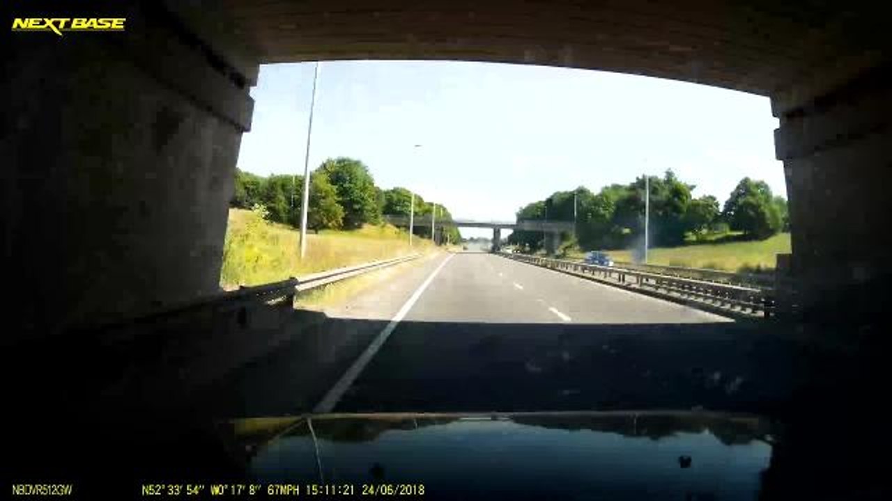 Dash cam footage of dangerous Peterborough driver