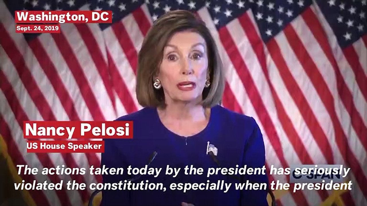 Speaker Pelosi Officially Calls For Impeachment Inquiry Into President Trump