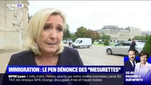 Immigration: Marine Le Pen estime qu'Emmanuel Macron 