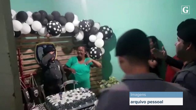 Menina de 6 anos que sonha ser PM ganha festa de policiais em Irupi