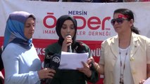 Mersin diyarbakır'da oturma eylemi yapan ailelere mersin'den destek