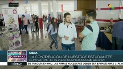 下载视频: Siria: universitarios aportan sus saberes a la reconstrucción del país