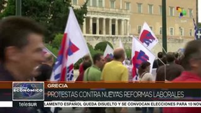 Grecia: protestas contra nuevas reformas laborales de conservadores