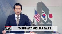 S. Korea, U.S., Japan reaffirm cooperation on N. Korea issues