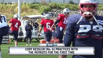 Cody Kessler Practices With Patriots for first time.