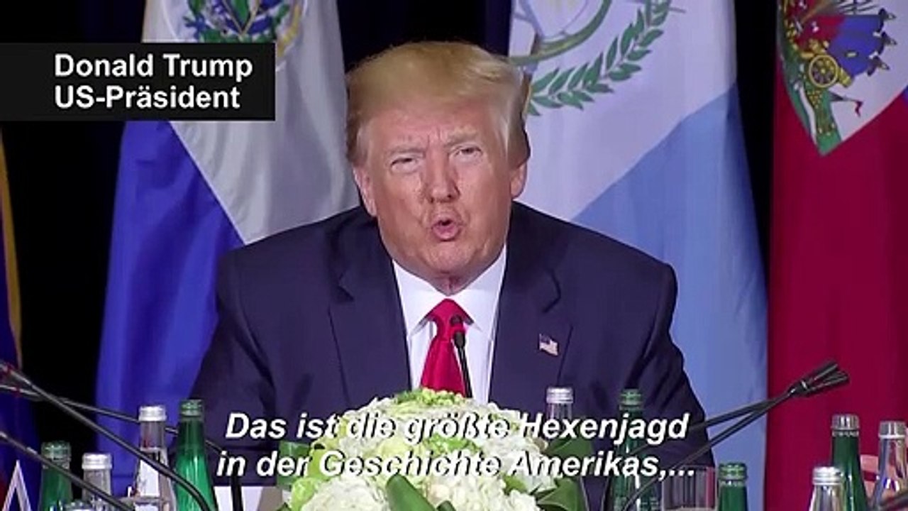 Trump zur Ukraine-Affäre: 'größte Hexenjagd der Geschichte'