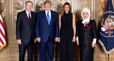 BM Genel Kurul Heyet Başkanları onuruna verilen yemekte Emine Erdoğan'ın Ay-Yıldızlı broşu dikkat çekti